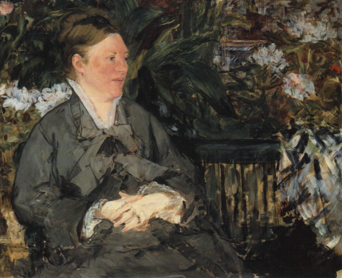 Edouard Manet Mme Manet im Gewachshaus